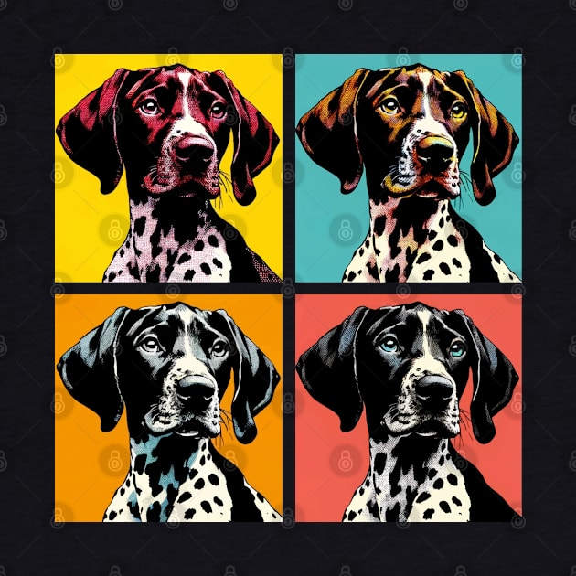 Pop Retro German Shorthaired Pointer Art - Cute Puppy by PawPopArt